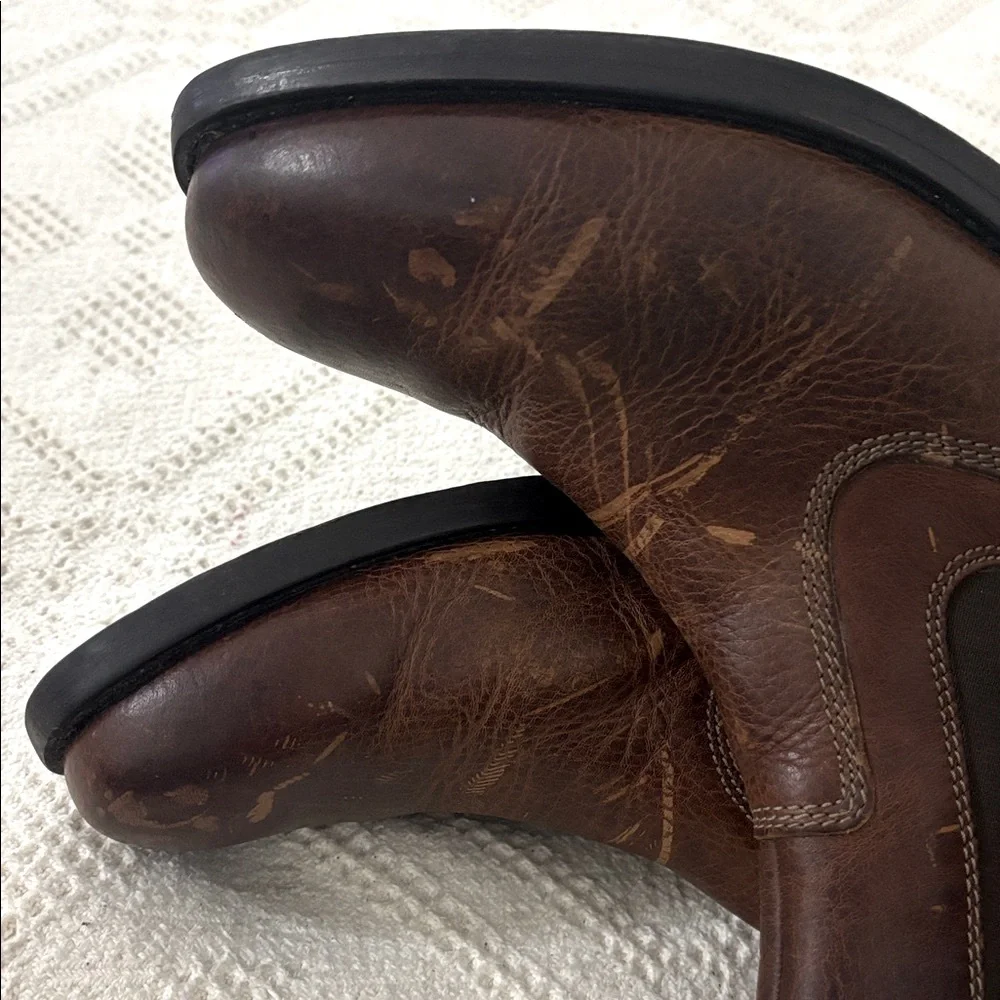 CLARKS Mens‎ Casual Pull On Boots Faulkner On Chelsea Boots Size 11